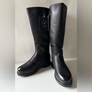 Naturalizer SOUL Orchid Boot Extra Wide Calf Black Womens Size 8 WW New with Tag